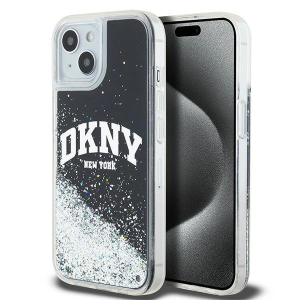DKNY DKHCP15MLBNAEK iPhone 15 Plus / 14Plus 6.7&quot; czarny/black hardcase Liquid Glitter Big Logo