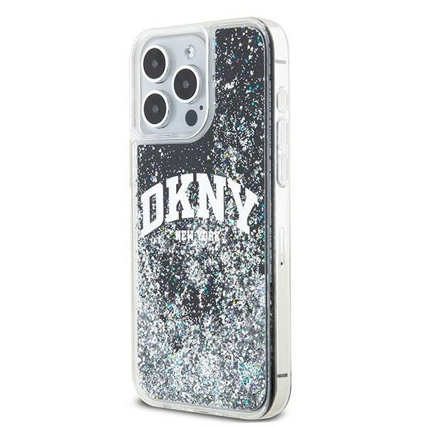 DKNY DKHCP15XLBNAEK iPhone 15 Pro Max 6.7&quot; czarny/black hardcase Liquid Glitter Big Logo