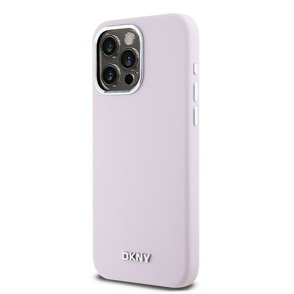 DKNY DKHMP15XSMCHLP iPhone 15 Pro Max6.7&quot; różowy/pink hardcase Liquid Silicone Small Metal Logo MagSafe