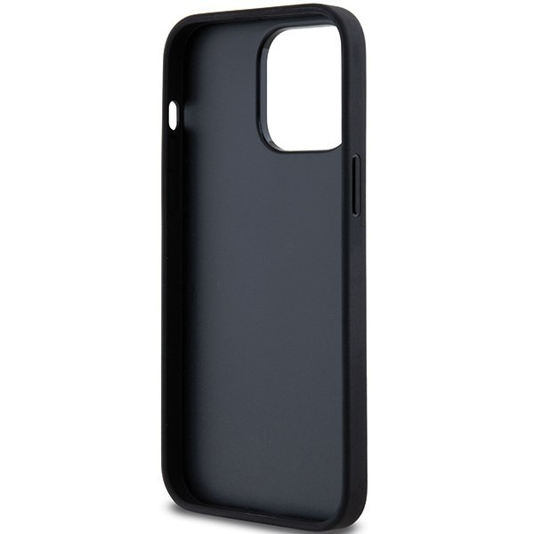 DKNY DKHCP14LPRTHSLK iPhone 14 Pro6.1&quot; czarny/black hardcase Leather Mono Stripe & Metal Logo
