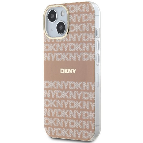 DKNY DKHMP15MHRHSEP iPhone 15 Plus /14 Plus 6.7&quot; różowy/pink hardcase IML Mono & Stripe MagSafe