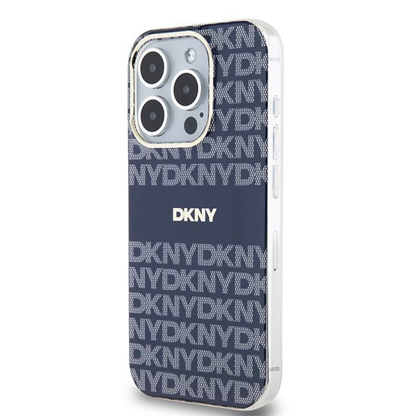 DKNY DKHMP15XHRHSEB iPhone 15 Pro Max6.7&quot; niebieski/blue hardcase IML Mono & Stripe MagSafe