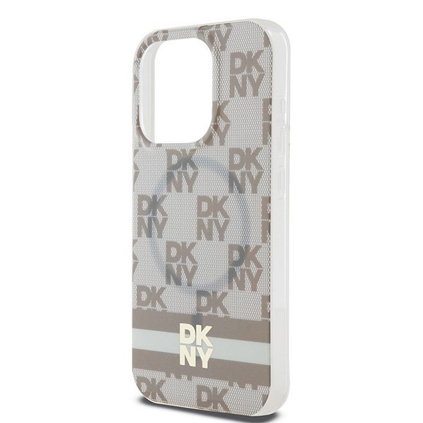 DKNY DKHMP14XHCPTSE iPhone 14 Pro Max6.7&quot; beżowy/beige hardcase IML Checkered Mono Pattern & Printed Stripes MagSafe