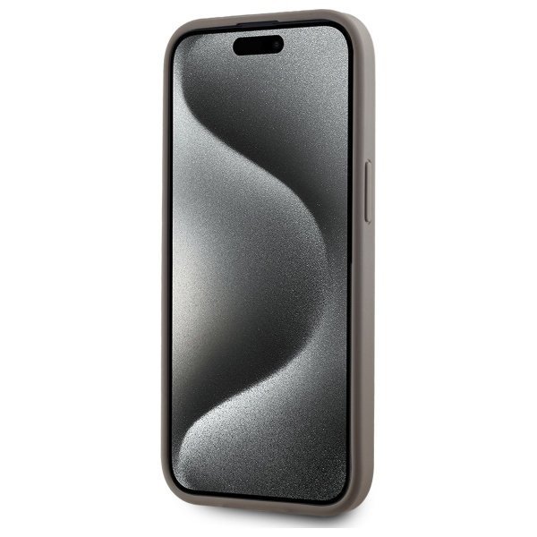 DKNY DKHMP15MPCPVSLE iPhone 15 Plus6.7&quot; beżowy/beige hardcase Leather Checkered Mono Pattern MagSafe
