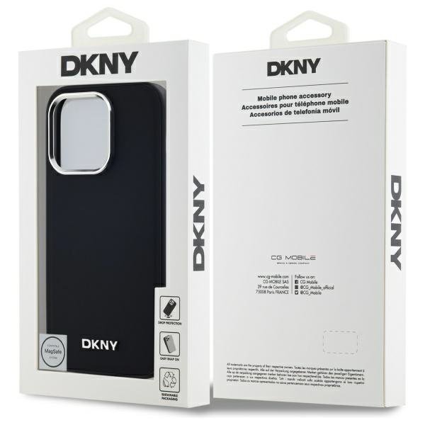 DKNY DKHMP14LPSCMCLK iPhone 14 Pro6.1&quot; czarny/black hardcase Plain Logo MagSafe