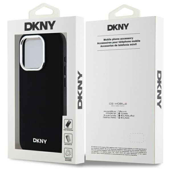 DKNY DKHMP15XPSCMCLK iPhone 15 ProMax 6.7&quot; czarny/black hardcase Plain Logo MagSafe