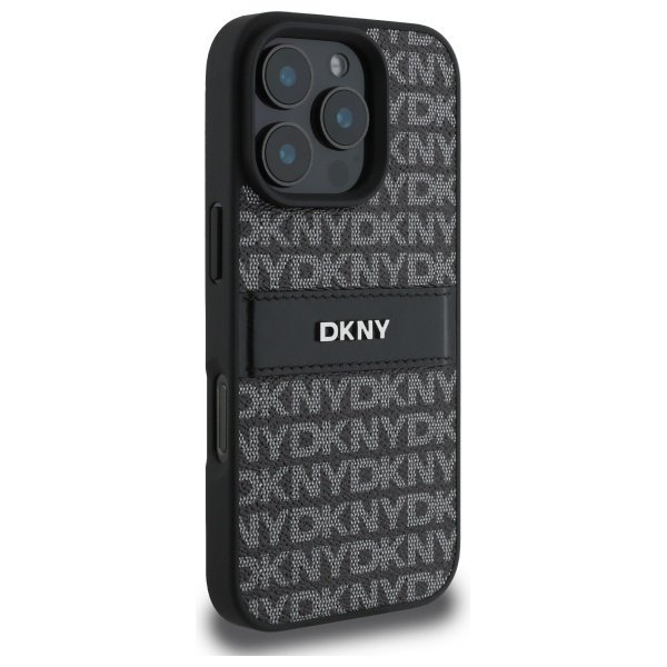 DKNY DKHCP16XPRTHSLK iPhone 16 Pro Max 6.9&quot; czarny/black hardcase Texture Pattern Tonal Stripe