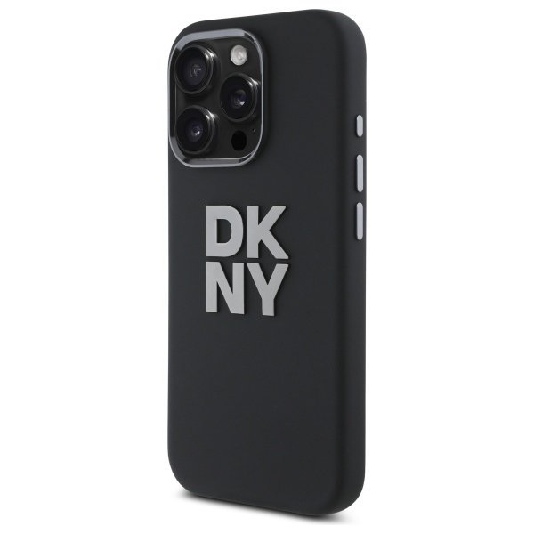DKNY DKHCP16XSMCBSK iPhone 16 Pro Max    6.9&quot; czarny/black hardcase Liquid Silicone Metal Logo