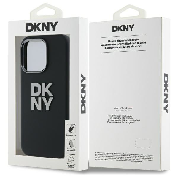 DKNY DKHCP16XSMCBSK iPhone 16 Pro Max    6.9&quot; czarny/black hardcase Liquid Silicone Metal Logo