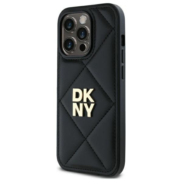 DKNY DKHCP14XPQDSLK iPhone 14 Pro Max    6.7&quot; czarny/black Quilted Stack Logo