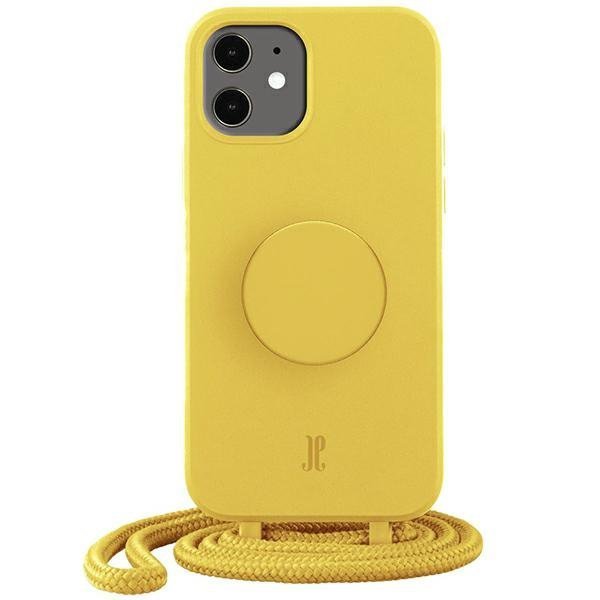 Etui JE PopGrip iPhone 11/Xr 6,1&quot; żółty/rabbit`s paw 30046 (Just Elegance)