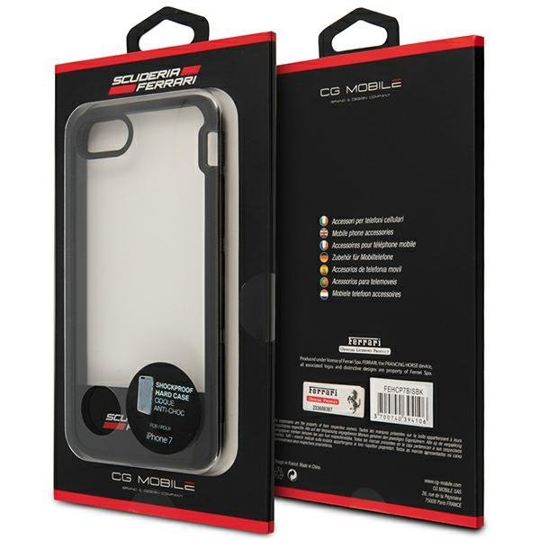 Ferrari Hardcase FEHCP7BISBK iPhone 7/8/SE 2020 / SE 2022  transparent black