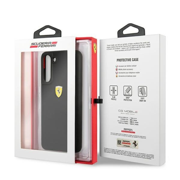 Ferrari Hardcase FESSIHCS21FBK S21 FEG990 czarny/black Silicone