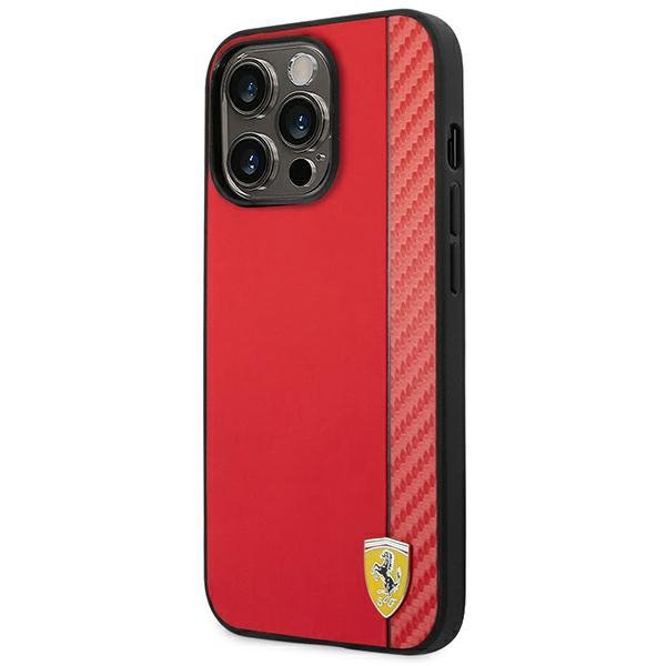 Ferrari FEHCP14LAXRE iPhone 14 Pro 6,1&quot; czerwony/red hardcase Carbon