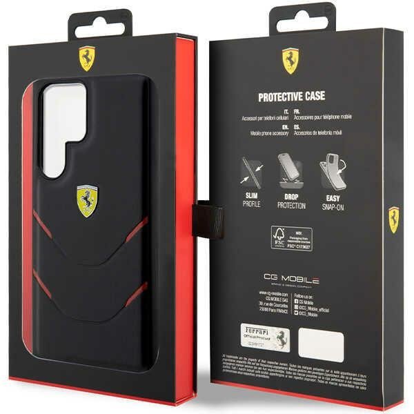 Ferrari FEHCS23LPBAK S23 Ultra S918 czarny/black hardcase Hot Stamp Lines