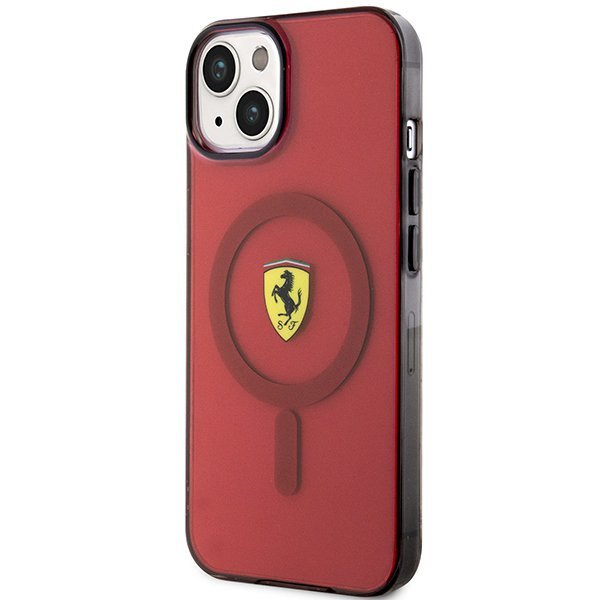 Ferrari FEHMP14SURKR iPhone 14 / 15 / 13 6.1&quot; czerwony/red hardcase Translucent Magsafe
