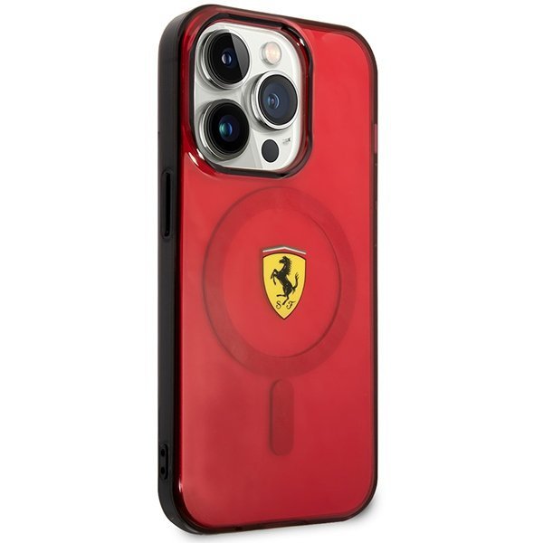 Ferrari FEHMP14LURKR iPhone 14 Pro 6,1&quot; czerwony/red hardcase Translucent Magsafe
