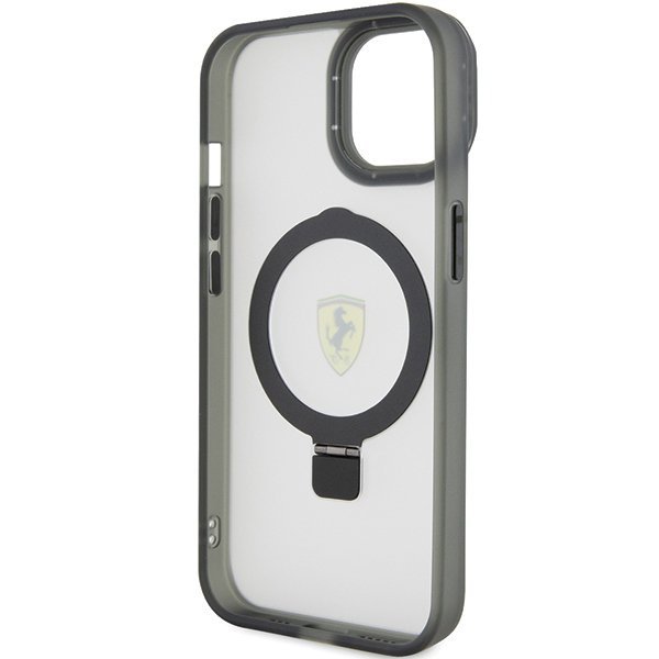 Ferrari FEHMP15MUSCAK iPhone 15 Plus / 14 Plus 6.7&quot; czarny/black hardcase Ring Stand 2023 Collection MagSafe