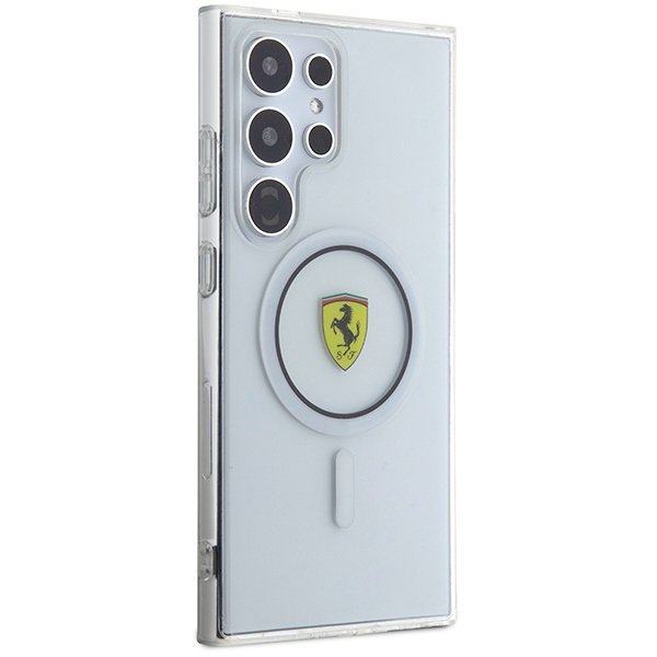 Ferrari FEHMS24LU3CLK S24 Ultra S928 czarny/black hardcase IML Transp Inner Circle Line MagSafe