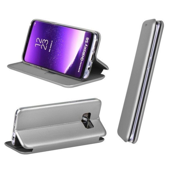 Beline Etui Book Magnetic iPhone Xs Maxstalowy/steel