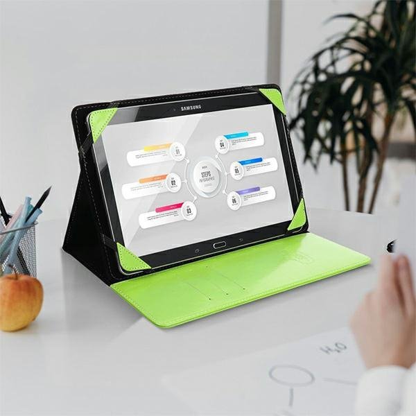 Etui Blun uniwersalne na tablet 8&quot; UNT limonkowy/lime