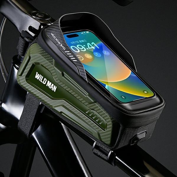 WILDMAN Etui/uchwyt rowerowy M20sakwa na ramę zielone/green