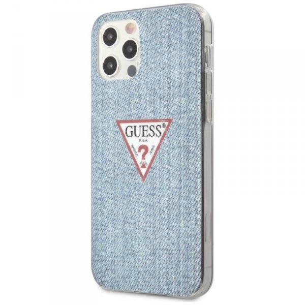 Guess GUHCP12LPCUJULLB iPhone12 Pro Max 6,7"  niebieski/light blue hardcase Jeans Collection