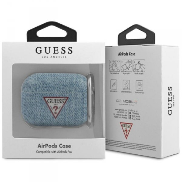 Guess GUACAPTPUJULLB AirPods Pro coverniebieski/light blue Jeans Collection