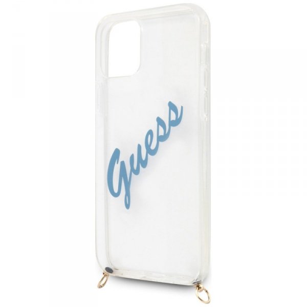 Guess GUHCP12MCRTVSBL iPhone 12/12 Pro6,1" niebieski/blue hardcase Script Vintage