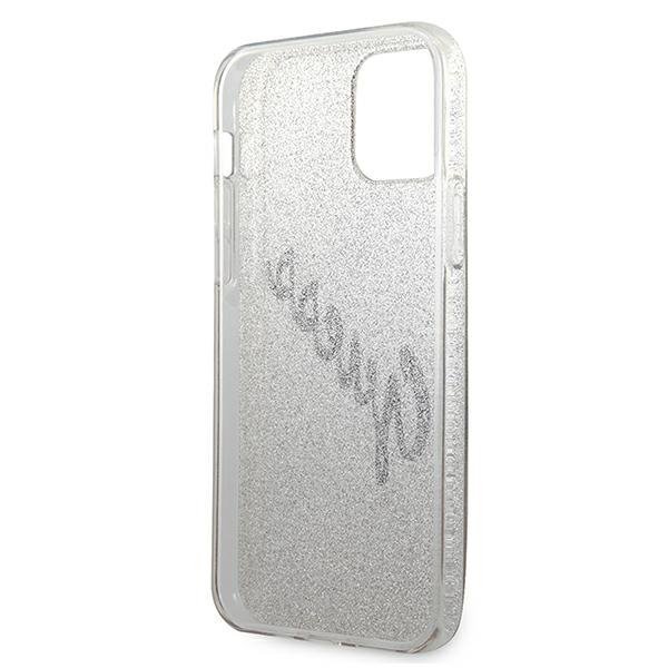 Guess GUHCP12SPCUGLSGO iPhone 12 mini5,4&quot; złoty/gold hardcase Glitter Gradient Script