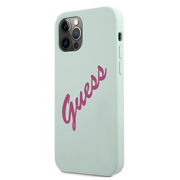 Guess GUHCP12LLSVSBF iPhone 12 Pro Max6,7&quot; niebieski fuksja/blue fuschia hardcase Silicone Vintage