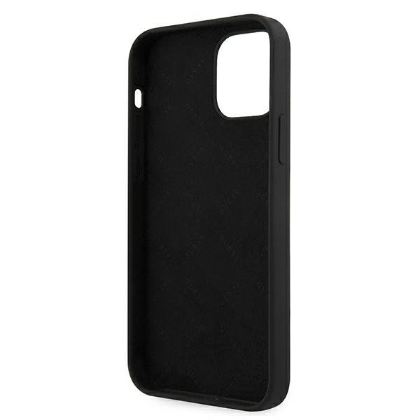 Guess GUHCP12SLSVSBW iPhone 12 mini 5,4&quot; czarno biały/black white hardcase Silicone Vintage