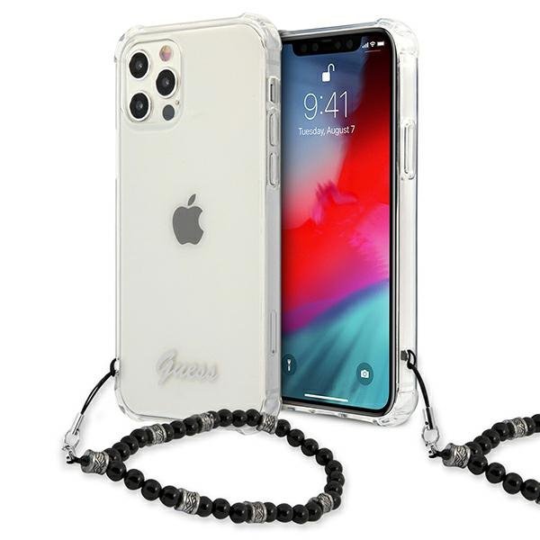 Guess GUHCP12LKPSBK iPhone 12 Pro Max6,7&quot;  Transparent hardcase Black Pearl