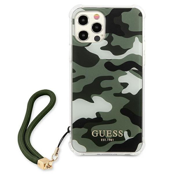 Guess GUHCP12LKSARKA iPhone 12 Pro Max6,7&quot; zielony/khaki hardcase Camo Collection