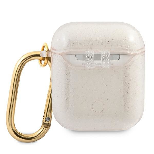 Guess GUA2UCG4GD AirPods 1/2 cover złoty/gold Glitter Collection