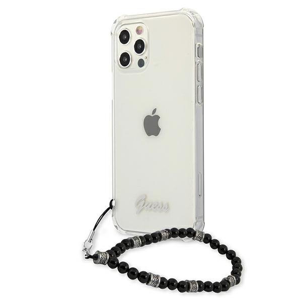 Guess GUHCP12MKPSBK iPhone 12/12 Pro 6,1&quot; Transparent hardcase Black Pearl