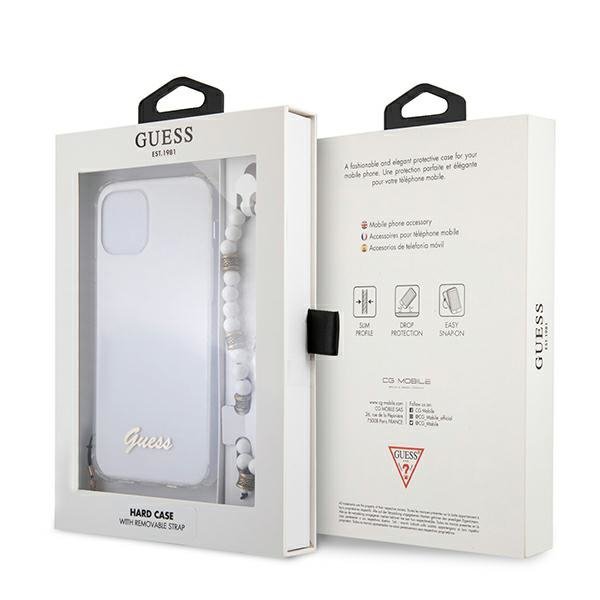 Guess GUHCP12LKPSWH iPhone 12 Pro Max 6,7&quot; Transparent hardcase White Pearl