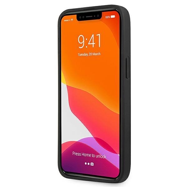 Guess GUHCP13LSA4GSBK iPhone 13 Pro/13 6,1&quot; czarny/black hardcase Saffiano 4G Metal Logo