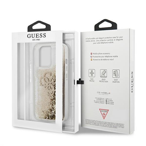 Guess GUHCP13XLG4GGO iPhone 13 Pro Max6,7&quot; złoty/gold hardcase 4G Big Liquid Glitter