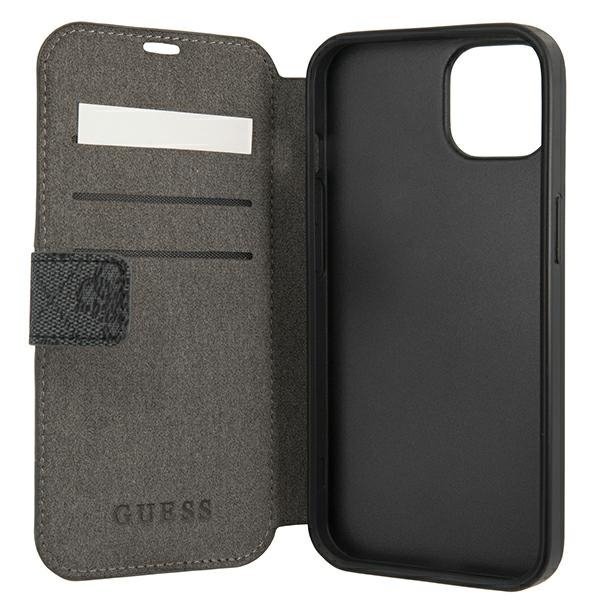 Guess GUBKP13S4GDGR iPhone 13 mini 5,4&quot; szary/grey book 4G Stripe