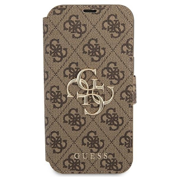 Guess GUBKP13X4GMGBR iPhone 13 Pro Max6,7&quot; brązowy/brown book 4G Big Metal Logo