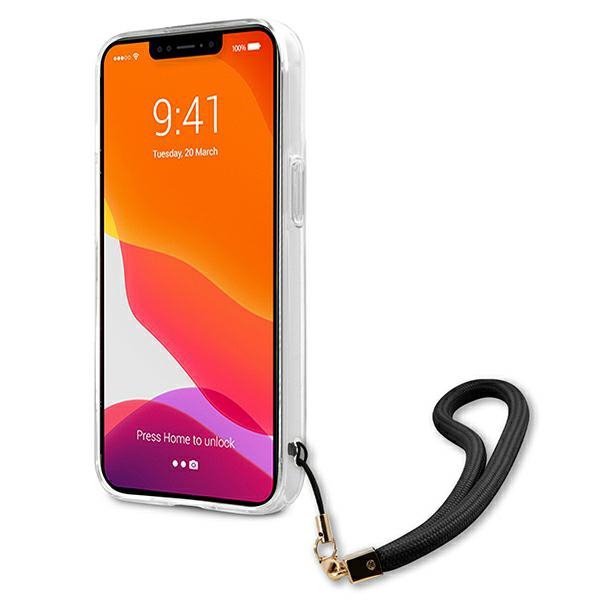 Guess GUHCP13XKCABBK iPhone 13 Pro Max6,7&quot; czarny/black hardcase Camo Strap Collection