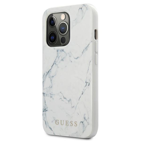 Guess GUHCP13XPCUMAWH iPhone 13 Pro Max 6,7&quot; biały/white hardcase Marble