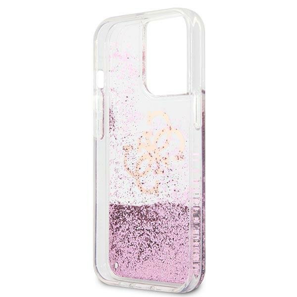 Guess GUHCP13XLG4GPI iPhone 13 Pro Max6,7&quot; różowy/pink hardcase 4G Big Liquid Glitter