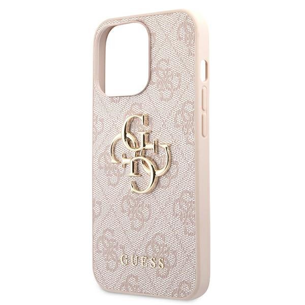 Guess GUHCP13L4GMGPI iPhone 13 Pro / 13 6,1&quot; różowy/pink hardcase 4G Big Metal Logo