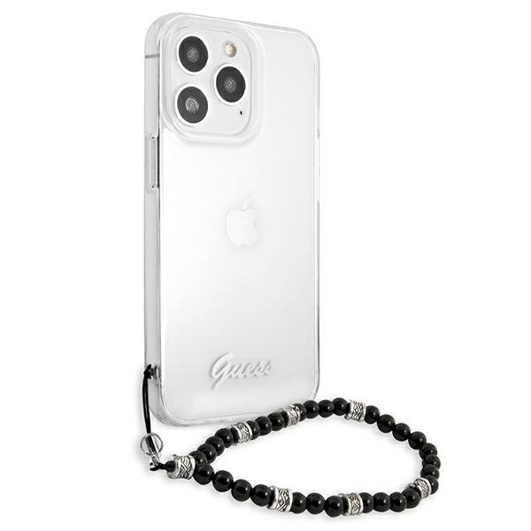 Guess GUHCP13XKPSBK iPhone 13 Pro Max6,7&quot; Transparent hardcase Black Pearl