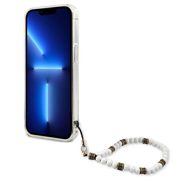 Guess GUHCP13SKPSWH iPhone 13 mini 5,4&quot; Transparent hardcase White Pearl