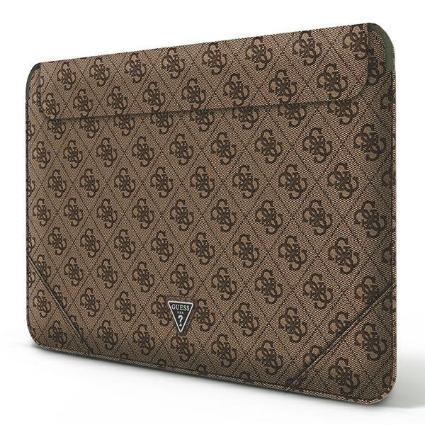Guess Sleeve GUCS16P4TW 16&quot; brązowy /brown 4G Uptown Triangle logo