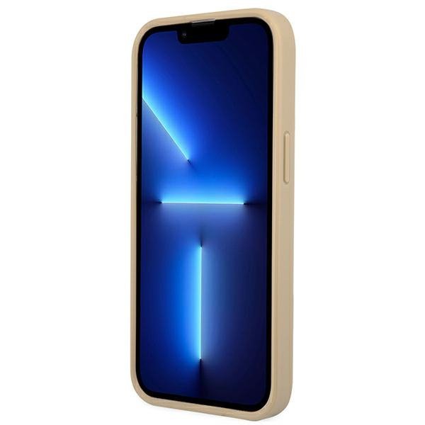 Guess GUHCP13LPSATLE iPhone 13 Pro/ 13 6,1&quot; beżowy/beige hardcase SaffianoTriangle Logo