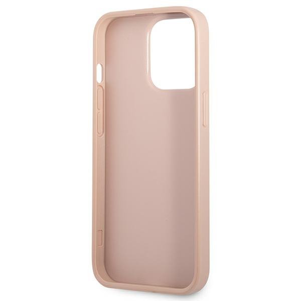 Guess GUHCP13XPSATPP iPhone 13 Pro Max 6,7&quot; różowy/pink hardcase SaffianoTriangle Logo Cardslot
